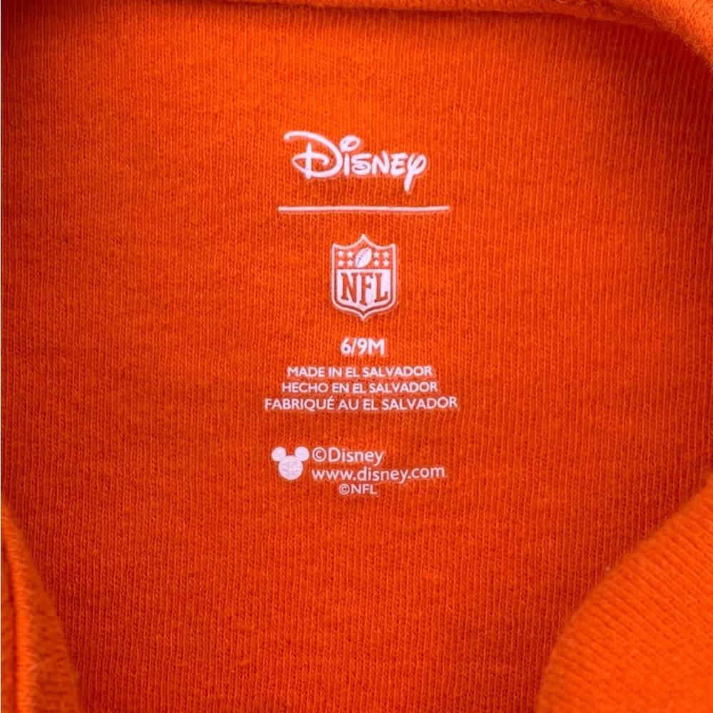 Disney Orange Miami Dolphins  Football Mickey Bodysuit - Picture 3 of 3